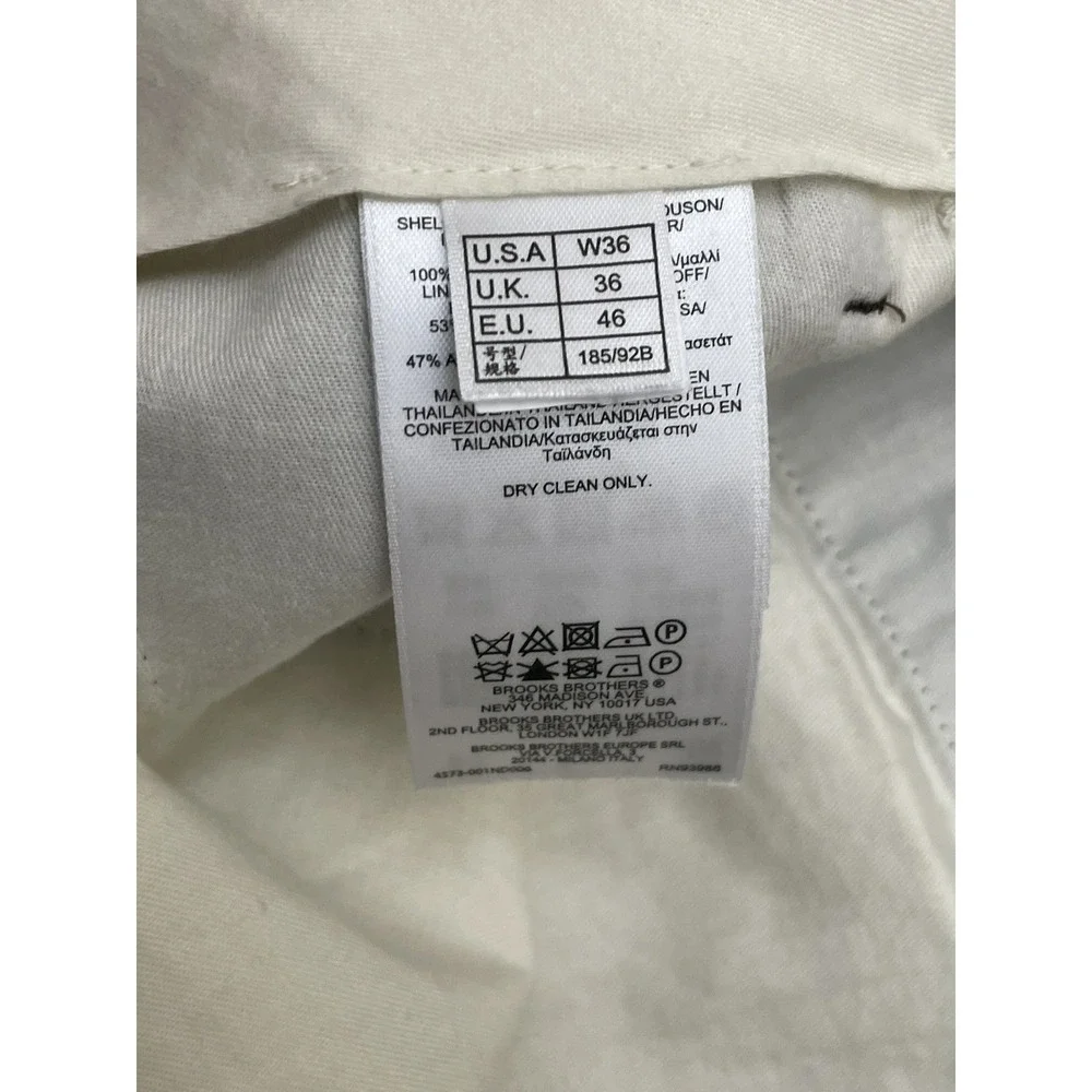 Brooks Brothers Milano 100% Wool Pleated Dress Pants Men's 36x28 Brown